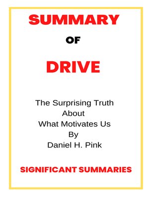cover image of SUMMARY OF DRIVE